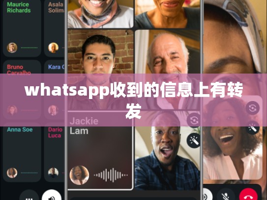 whatsapp收到的信息上有转发