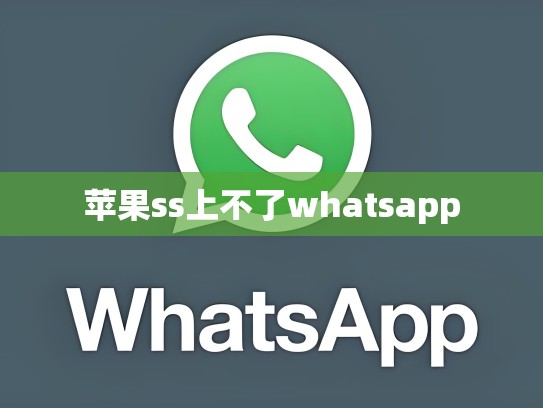苹果ss上不了whatsapp