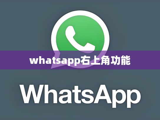 whatsapp右上角功能