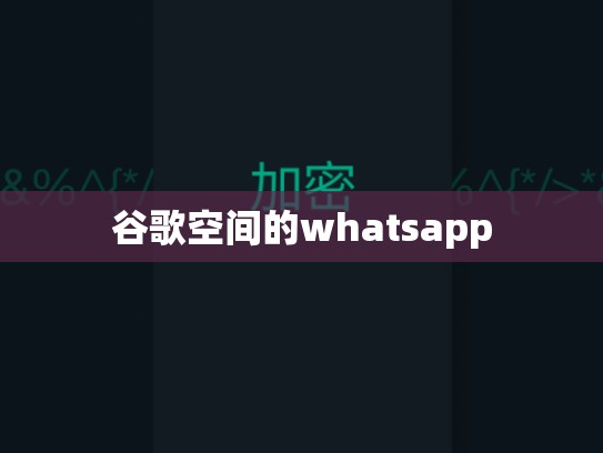 谷歌空间的whatsapp