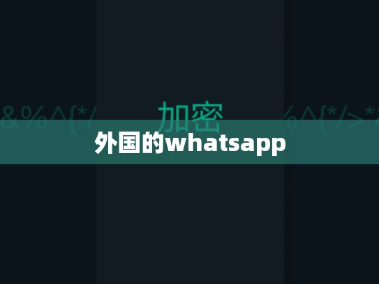 外国的whatsapp