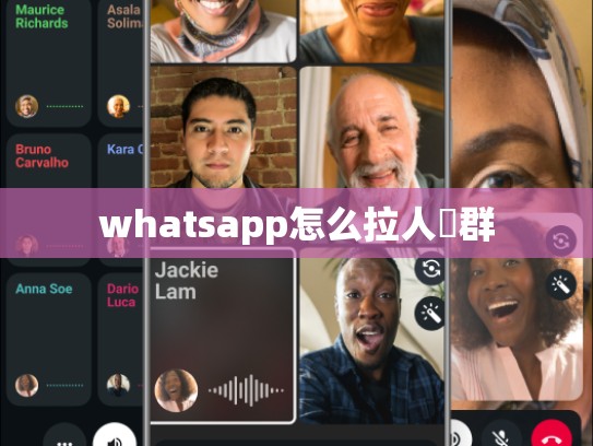 whatsapp怎么拉人進群