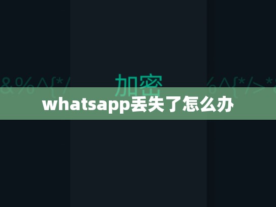 whatsapp丢失了怎么办