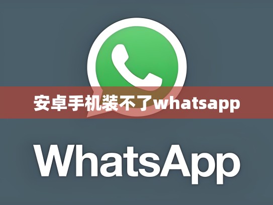 安卓手机装不了whatsapp