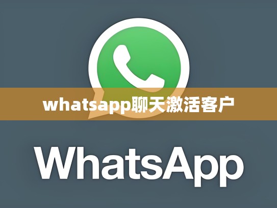 whatsapp聊天激活客户