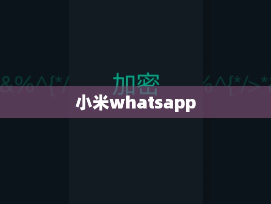小米whatsapp