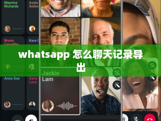 whatsapp 怎么聊天记录导出