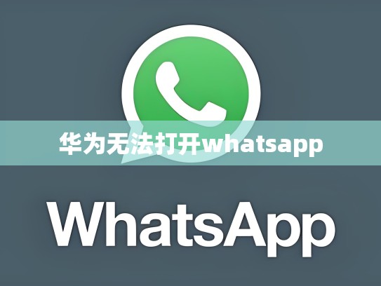 华为无法打开whatsapp