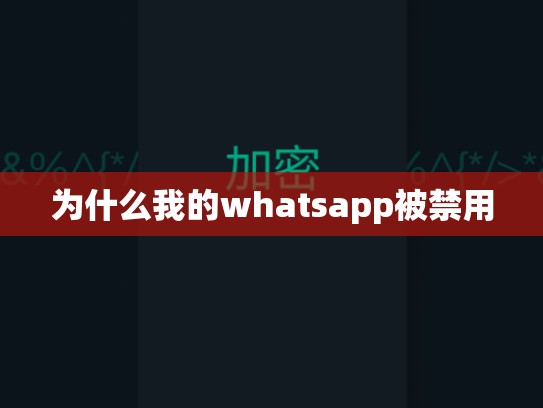 为什么我的whatsapp被禁用