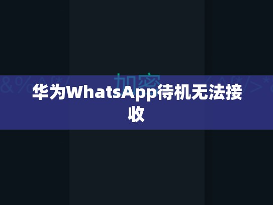 华为WhatsApp待机无法接收