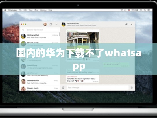 国内的华为下载不了whatsapp