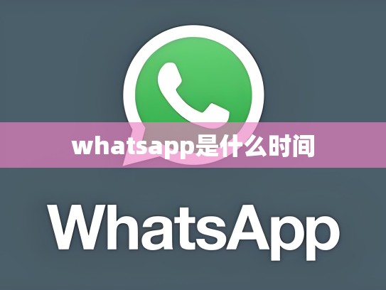 whatsapp是什么时间