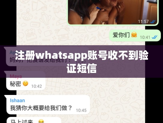 注册whatsapp账号收不到验证短信