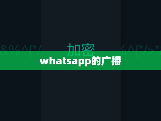 whatsapp的广播