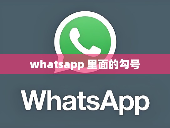 whatsapp 里面的勾号