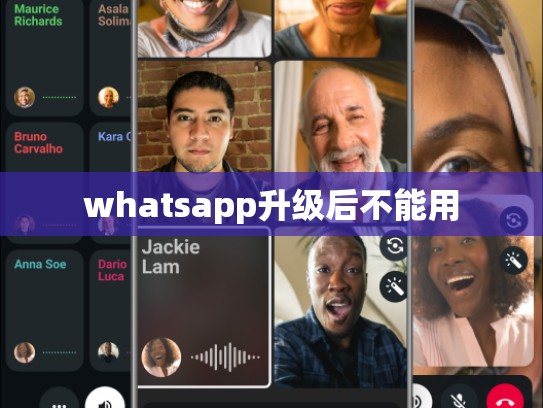 whatsapp升级后不能用