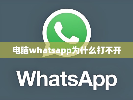 电脑whatsapp为什么打不开