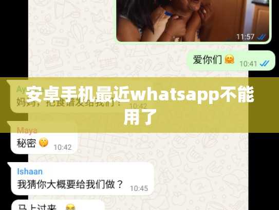 安卓手机最近whatsapp不能用了