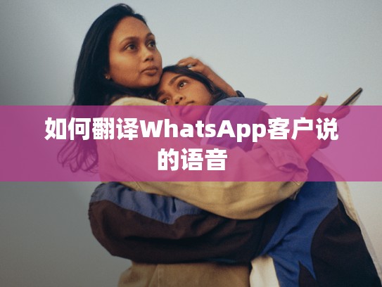 如何翻译WhatsApp客户说的语音