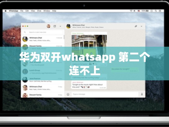 华为双开whatsapp 第二个连不上