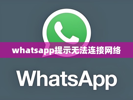whatsapp提示无法连接网络