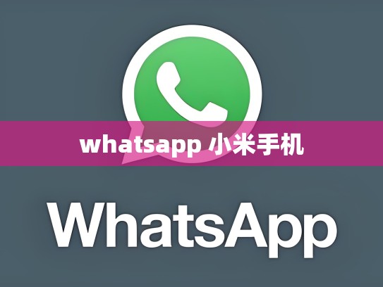 whatsapp 小米手机