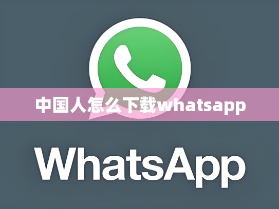 中国人怎么下载whatsapp