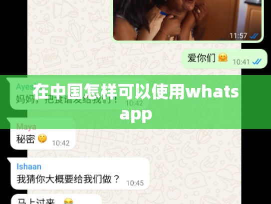 在中国怎样可以使用whatsapp