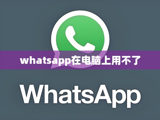whatsapp在电脑上用不了