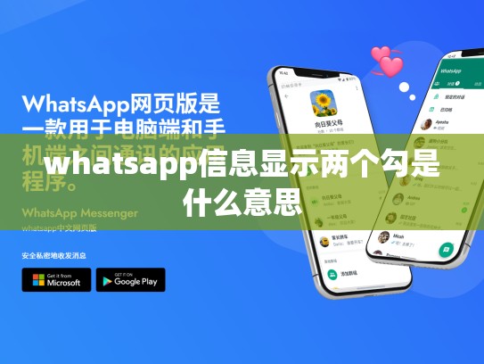 whatsapp信息显示两个勾是什么意思
