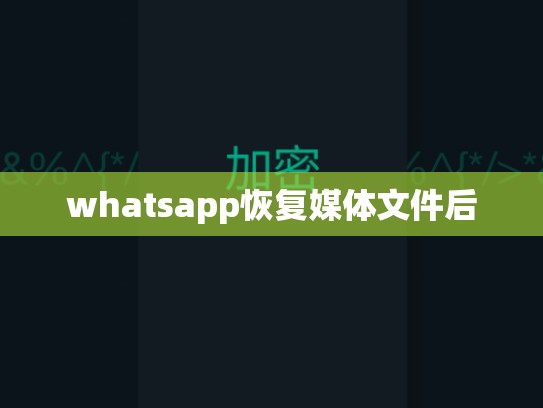 whatsapp恢复媒体文件后