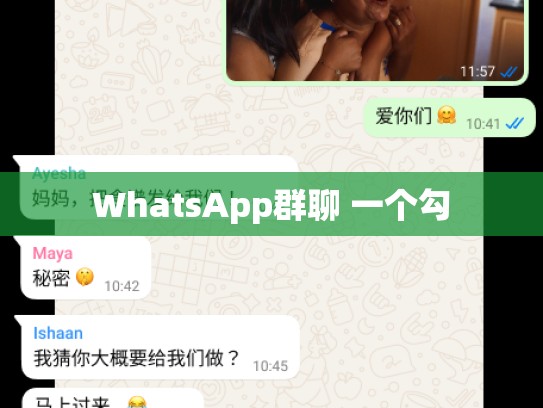 WhatsApp群聊 一个勾