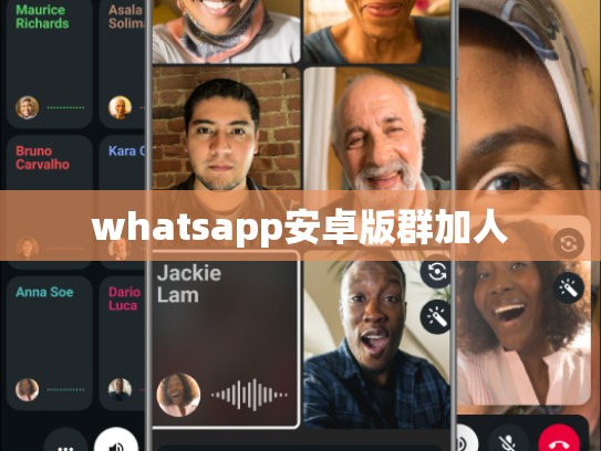 whatsapp安卓版群加人