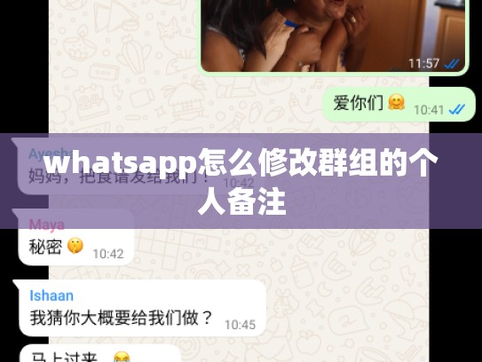 whatsapp怎么修改群组的个人备注