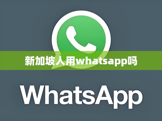 新加坡人用whatsapp吗