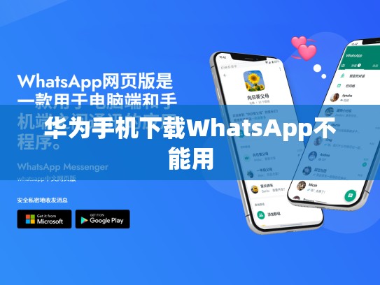 华为手机下载WhatsApp不能用