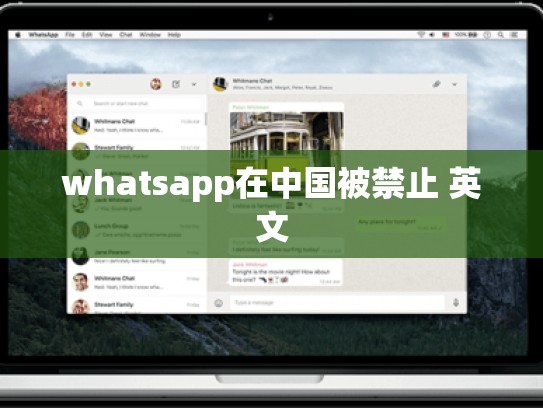 whatsapp在中国被禁止 英文