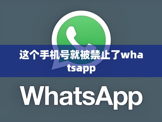 这个手机号就被禁止了whatsapp