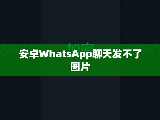 安卓WhatsApp聊天发不了图片