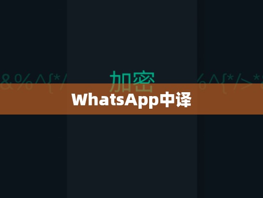 WhatsApp中译