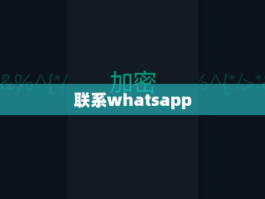 联系whatsapp