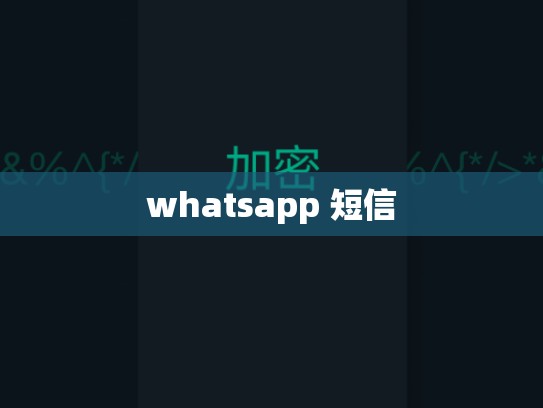 whatsapp 短信