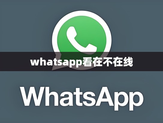 whatsapp看在不在线