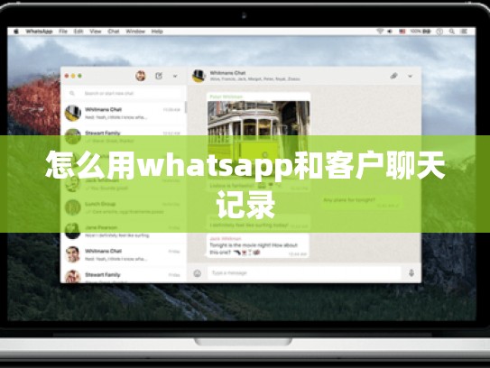 怎么用whatsapp和客户聊天记录