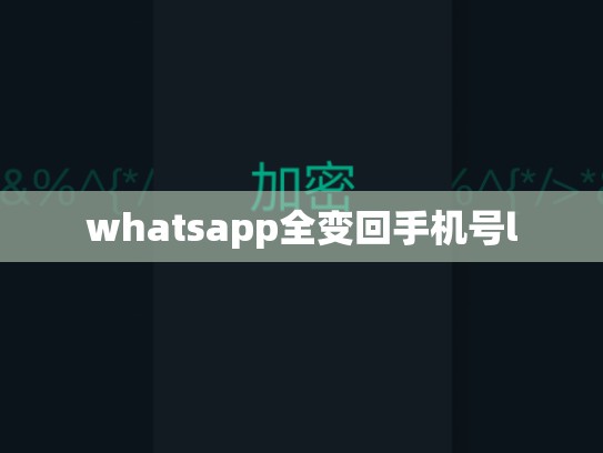 whatsapp全变回手机号l