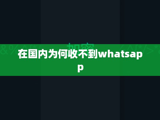 在国内为何收不到whatsapp