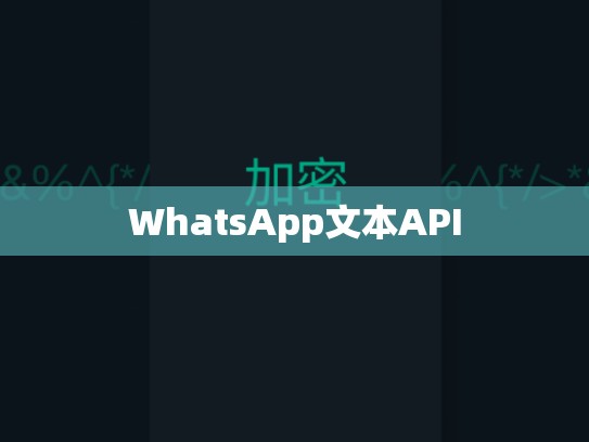 WhatsApp文本API
