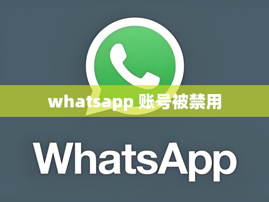 whatsapp 账号被禁用