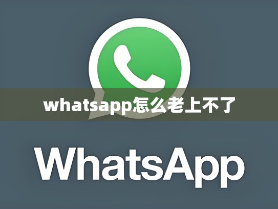 whatsapp怎么老上不了