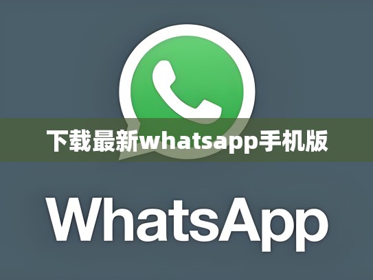 下载最新whatsapp手机版